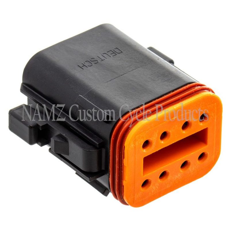 NAMZ Deutsch DT Series 8-Wire Plug & Wedgelock - Black (Repl. HD 72118-94BK)