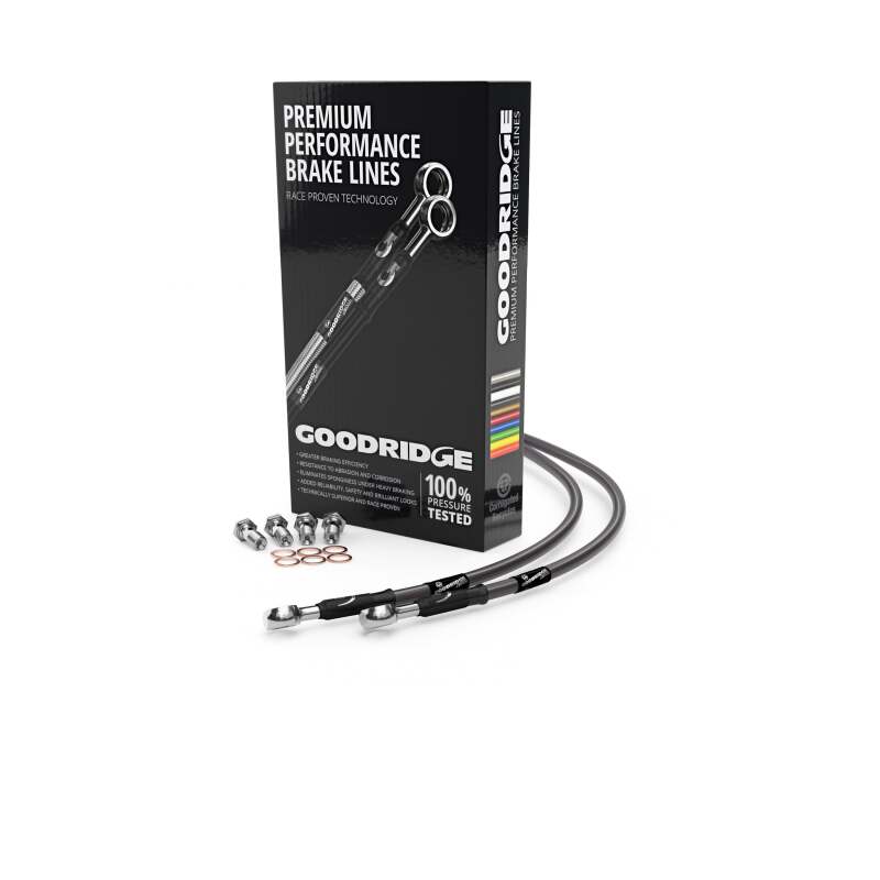 Goodridge 96-00 Suzuki GSF1200 Bandit Carbon Front SS Brake Lines