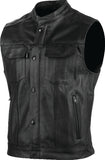 Speed and Strength Band Of Brothers Leather Vest Black - 2XL