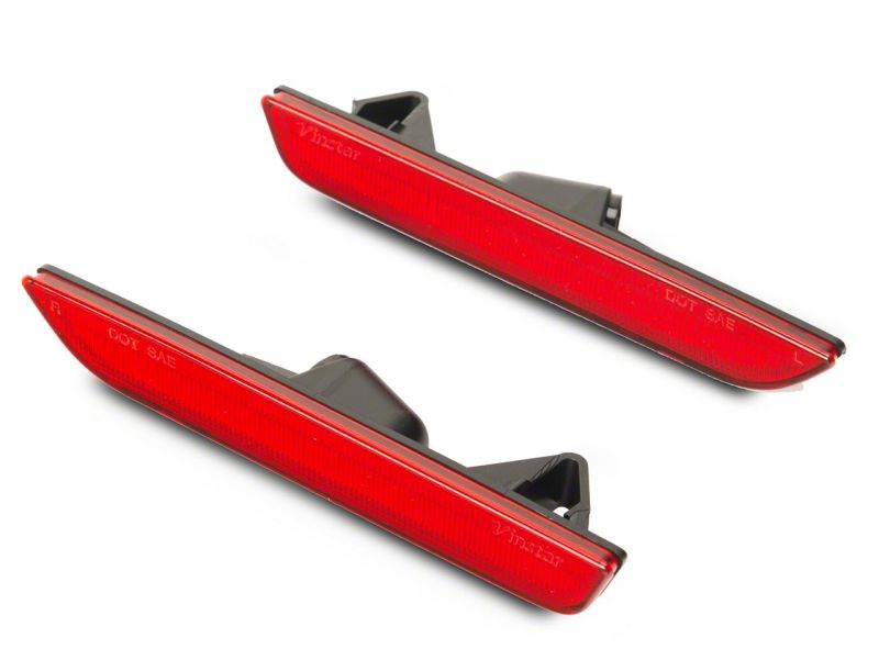 Raxiom 10-14 Ford Mustang Axial Series LED Rear Marker Lights- Red