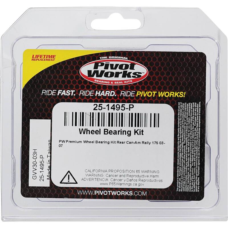 Pivot Works Can-Am Wheel Bearing Kit Premium Bearings