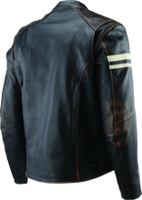 Load image into Gallery viewer, River Road Hoodlum Vintage Leather Jacket Black - Small