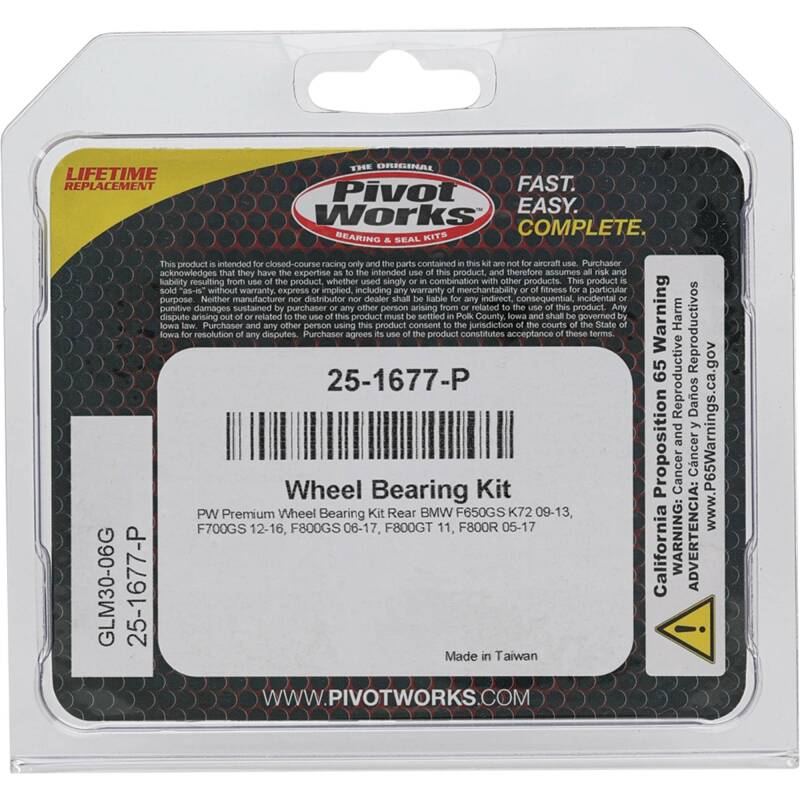 Pivot Works BMW Wheel Bearing Kit Premium Bearings