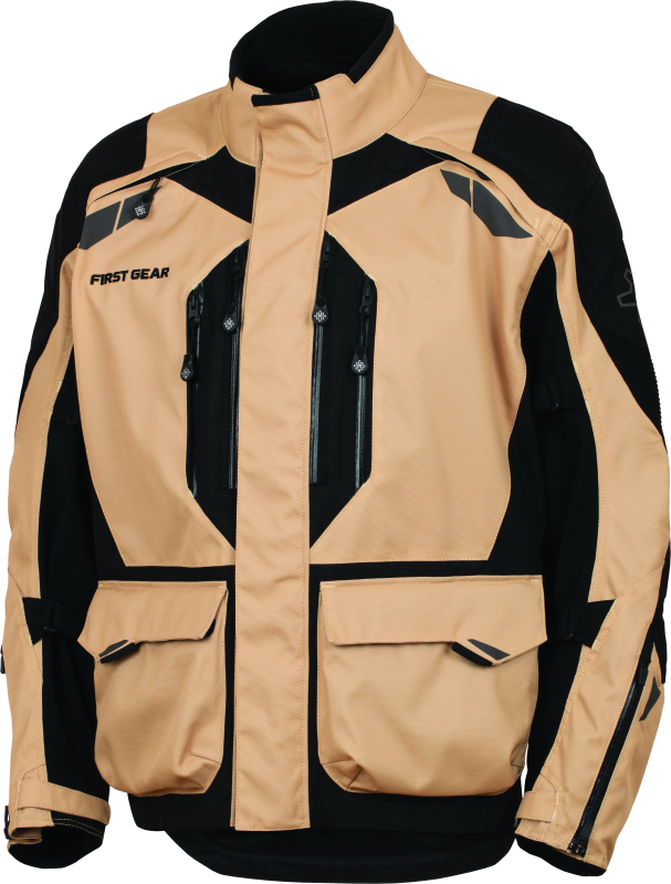 First Gear Kathmandu Jacket 2.0 Sand/Black Lg