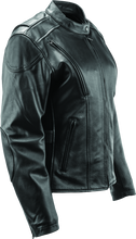 Load image into Gallery viewer, River Road Race Leather Jacket Black Womens - Small