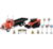 Load image into Gallery viewer, New Ray Toys Peterbilt 379 Flatbed Truck Roadwork Playset/ Scale - 1:32