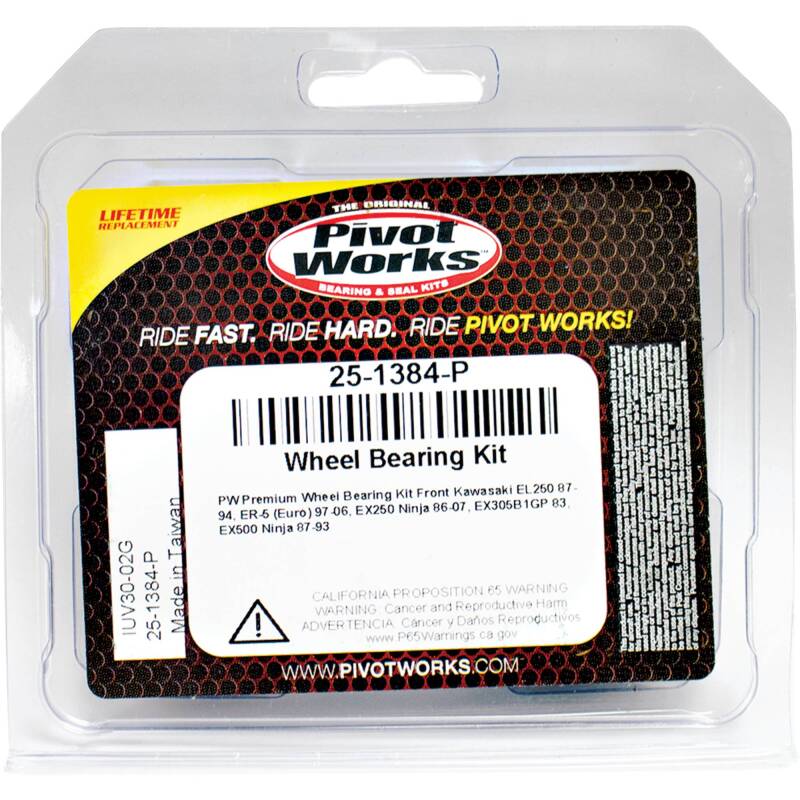 Pivot Works Kawasaki Wheel Bearing Kit Premium Bearings