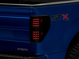 Raxiom 09-14 Ford F-150 Styleside Axial Series LED Tail Lights- Blk Housing (Smoked Lens)