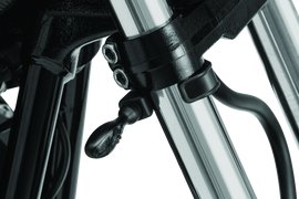 Kuryakyn Pipe Wrench Fork Mounts Black