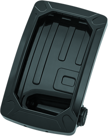 Kuryakyn Nova Curved Vertical Mount Side License Plate Holder Gloss Black