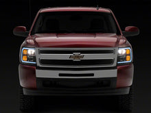 Load image into Gallery viewer, Raxiom 07-13 Chevrolet Silverado 1500 Axial Series Headlights w/ LED Bar- Blk Housing (Clear Lens)