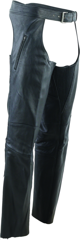 Kuryakyn Leather By River Road Longhaul Leather Chaps Black - Large