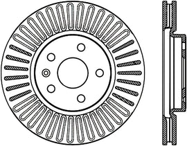 Stoptech 10-15 Chevy Camaro Sport Cryo-Treated Cross Drilled & Slotted Rotor - Front Left