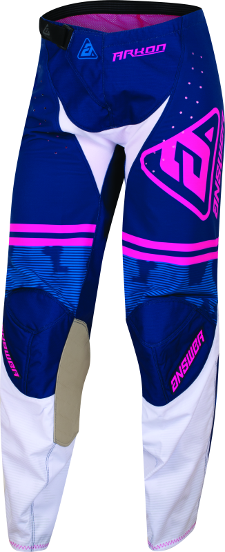 Answer 23 Arkon Trials Pant Blue/White/Magenta Youth Size - 18