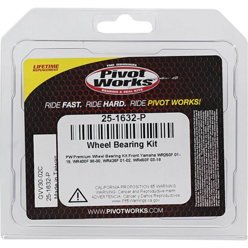 Pivot Works Yamaha Wheel Bearing Kit Premium Bearings