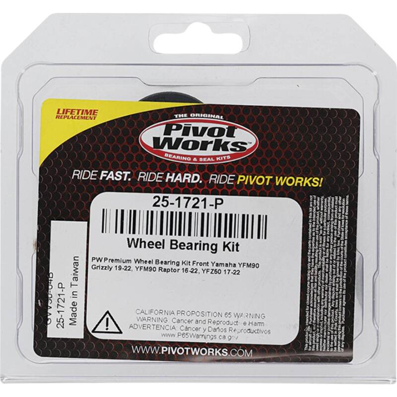 Pivot Works Yamaha Wheel Bearing Kit Premium Bearings