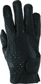 River Road Tucson Leather Perforated Gloves Black - 2XL