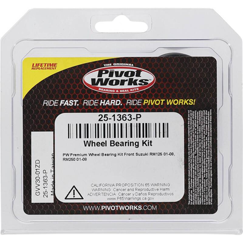 Pivot Works Suzuki Wheel Bearing Kit Premium Bearings
