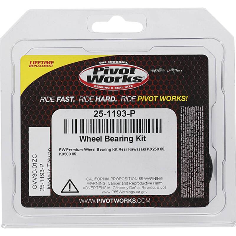 Pivot Works Kawasaki Wheel Bearing Kit Premium Bearings