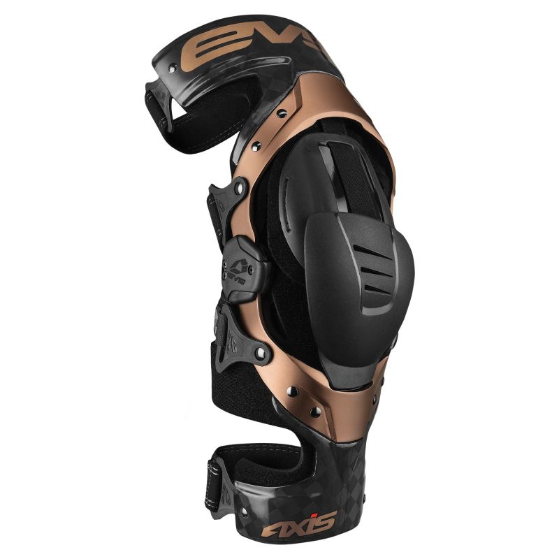 EVS Axis Pro Knee Brace Black/Copper - Large/Left
