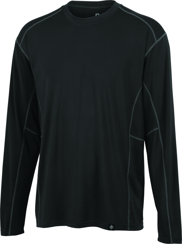 FIRSTGEAR Base Layer Shirt Lightweight Long-Sleeve Dark Grey - Large