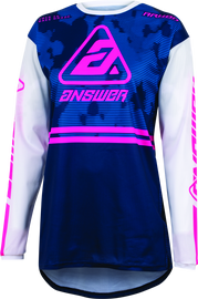 Answer 23 Arkon Trials Jersey Blue/White/Magenta Womens - Small