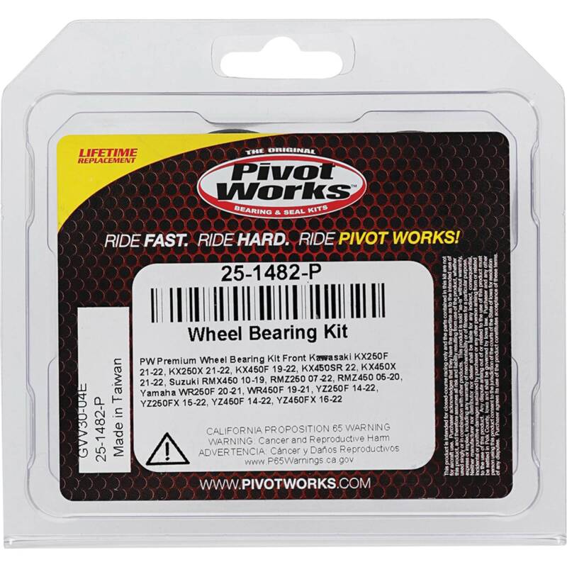 Pivot Works Kawasaki, Suzuki, Yamaha Wheel Bearing Kit Premium Bearings