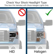 Load image into Gallery viewer, Raxiom 09-14 Ford F-150 Axial OEM Style Rep Headlights- Chrome Housing- SmokedLens