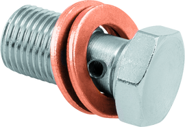 Twin Power Chrome Brake Fitting 7/16 Inch Banjo Bolt