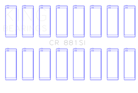 King Engine Bearings Ford 281Ci/330Ci (Size +0.25mm) Connecting Rod Bearing Set