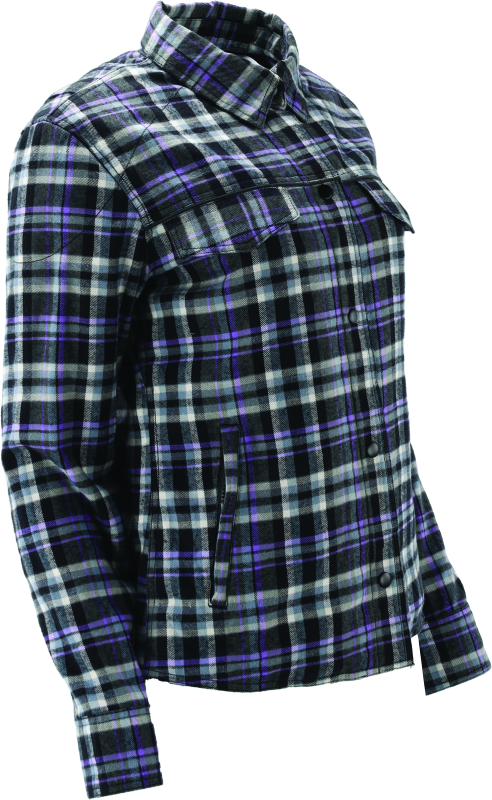 River Road Cameo Flannel Moto Shirt Womens - Small