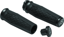 Load image into Gallery viewer, Kuryakyn Hex Grips Dual Cable Black