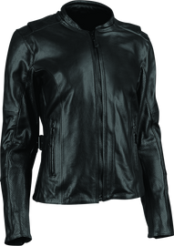 Speed and Strength Throttle Body Leather Jacket Black Womens - 2XL