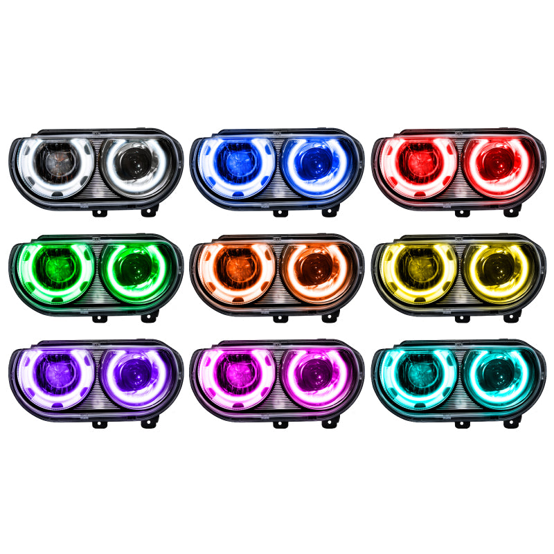 Oracle 08-14 Dodge Challenger SMD HL (HID Style) - ColorSHIFT NO RETURNS