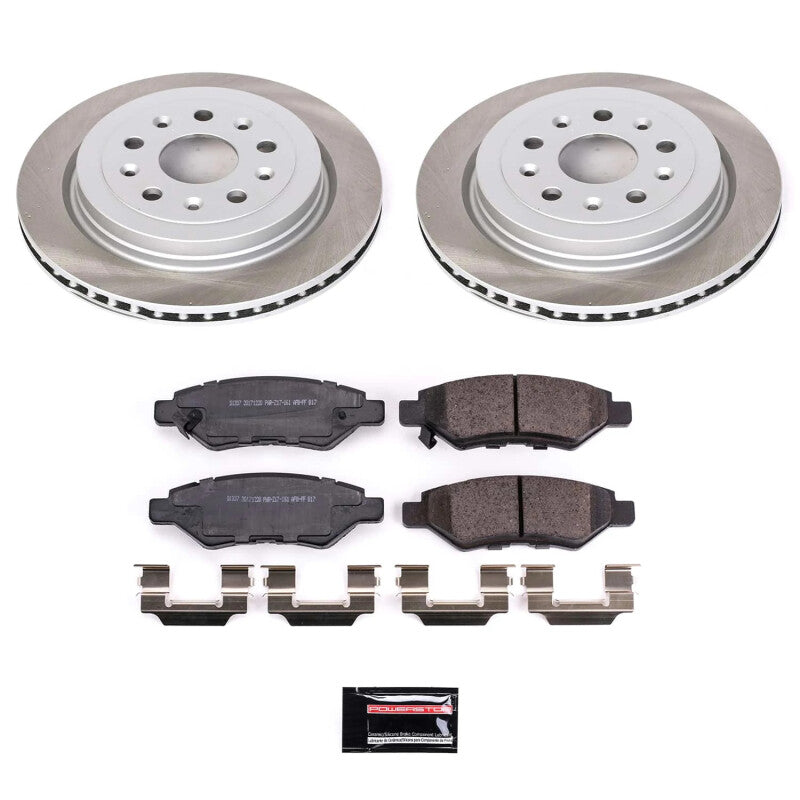 Power Stop 10-15 Chevrolet Camaro Rear Semi-Coated Rotor Kit