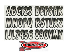 Load image into Gallery viewer, Hardline Boat Lettering Registration Kit 3 in. - 200 White/Black