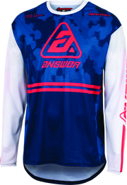 Answer 23 Ark Trials Jersey Blue/White/Red Youth - Small