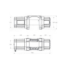 Load image into Gallery viewer, Superwinch 4500 LBS 12V DC 15/64in x 40ft Steel Rope Roller Fairlead SP 45 Winch