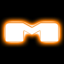 ORACLE Lighting Universal Illuminated LED Letter Badges - Matte Wht Surface Finish - M SEE WARRANTY