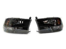 Load image into Gallery viewer, Raxiom 09-18 Dodge RAM 1500 Axial Series Euro Style Headlights w/ Dual Bulb Blk Housing (Clear Lens)