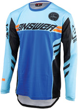 Load image into Gallery viewer, Answer 25 Arkon Nitrus Jersey Blue/Black/Hyper Orange Youth - Small