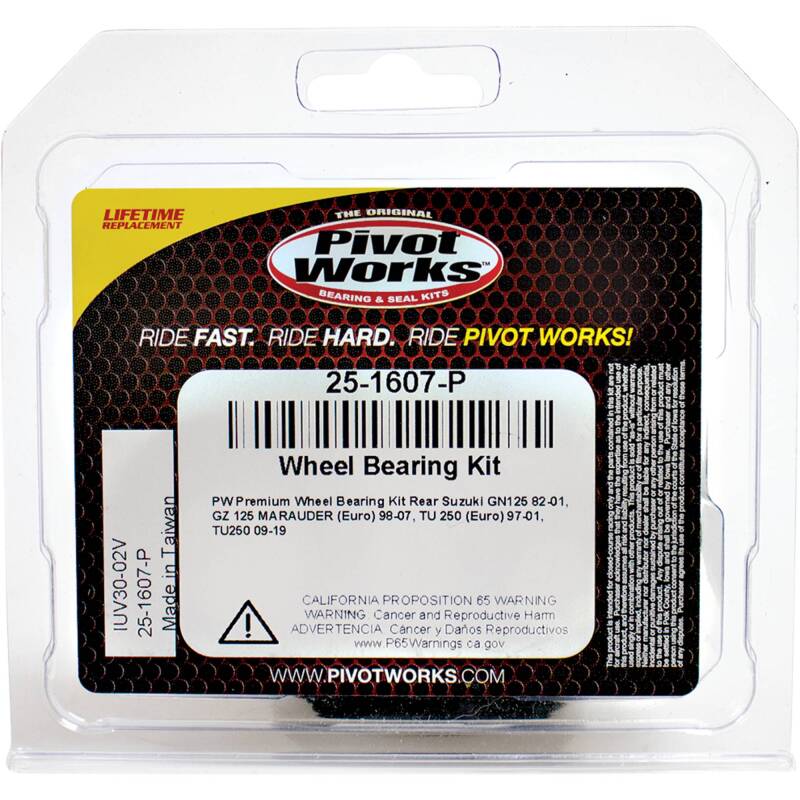 Pivot Works Suzuki Wheel Bearing Kit Premium Bearings