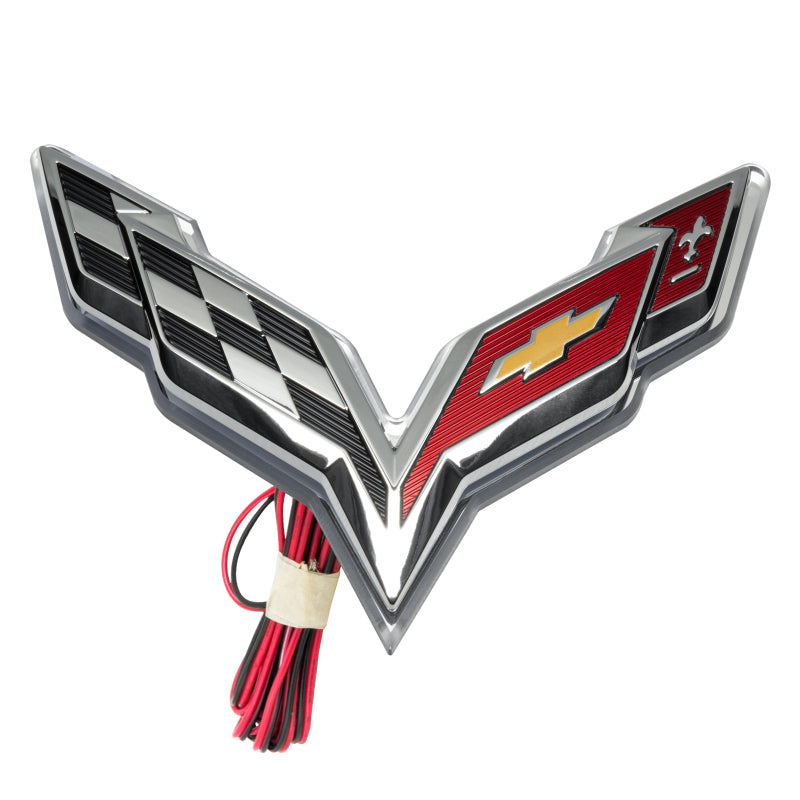 Oracle Corvette C7 Rear Illuminated Emblem - Dual Intensity - White NO RETURNS