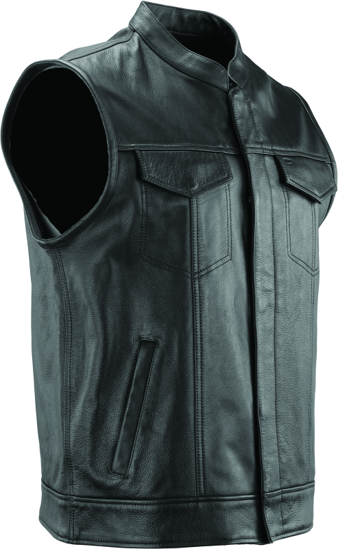 Kuryakyn Leather By River Road Vandal Club Vest Black - Small