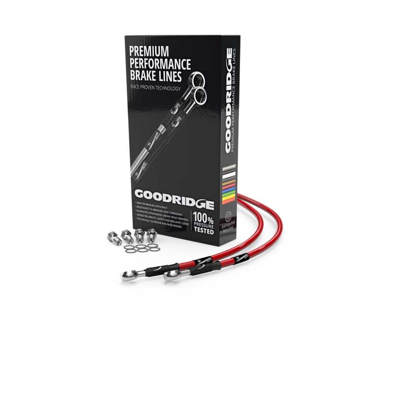 Goodridge 93-97 Triumph Sprint Red Front SS Brake Lines