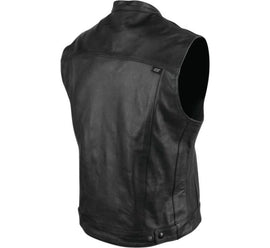 Speed and Strength Band Of Brothers Leather Vest Black Md