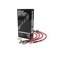 Load image into Gallery viewer, Goodridge 15-18 Audi A3 (Excl Diesel/S3/TT) Stainless Steel Brake Lines - Red