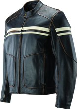 Load image into Gallery viewer, River Road Hoodlum Vintage Leather Jacket Black - Small