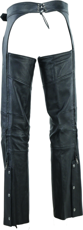 Kuryakyn Leather By River Road Longhaul Leather Chaps Black - Large