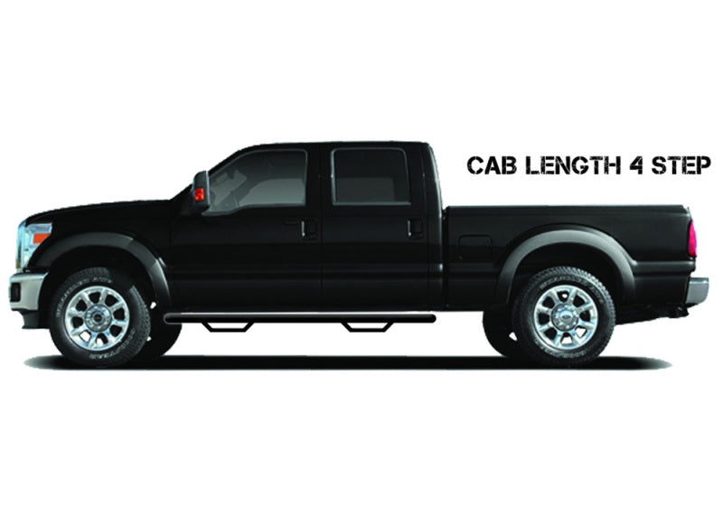 N-Fab RS Nerf Step 09-15.5 Dodge Ram 1500 / 10-18 Dodge 2500/3500 Crew Cab - Cab Length - Tex. Black